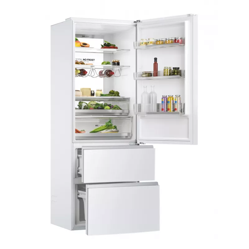 Haier 3D 70 Serie 7 HTW7720DNGW Laisvai pastatomas šaldytuvas 483 L Baltas