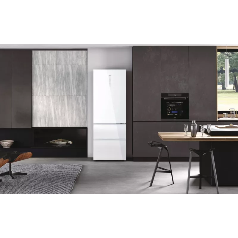 Haier 3D 70 Serie 7 HTW7720DNGW Laisvai pastatomas šaldytuvas 483 L Baltas