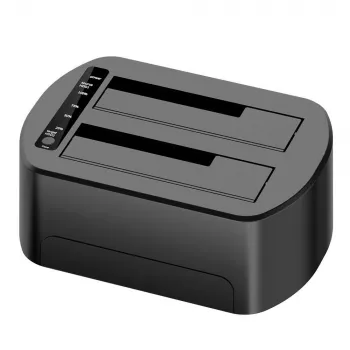 CoreParts MS-CLONER-SATA2.5-3.5 juodos spalvos kietųjų diskų dokas