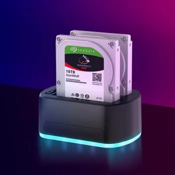 CoreParts MS-CLONER-SATA2.5-3.5 juodos spalvos kietųjų diskų dokas