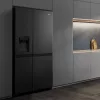 Šaldytuvas Hisense RS818N4TFC šaldiklis šone, laisvai pastatomas, 632 L, juodas, nerūdijantis plienas