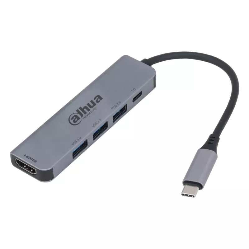 Dahua Technology 5 viename USB 3.1 Type-C į HDMI + USB 3.0 + PD dokų stotelė