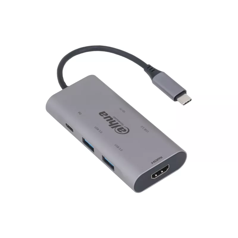 Dahua Technology 7 in 1 USB 3.1 Type-C į USB 3.0 + HDMI + SD/TF + PD dokų stotelė