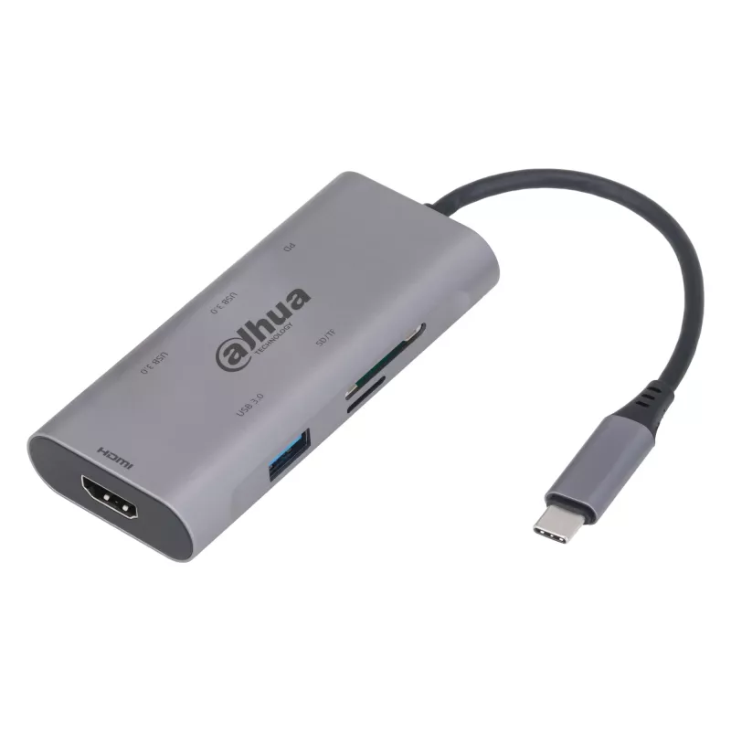 Dahua Technology 7 in 1 USB 3.1 Type-C į USB 3.0 + HDMI + SD/TF + PD dokų stotelė