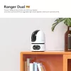 IP stebėjimo kamera IMOU Ranger Dual Pro 6MP – stalinė, 2304×1296, 3,6 mm, 8× skaitmeninis priartinimas, 91°×47° žiūrėjimo kampai