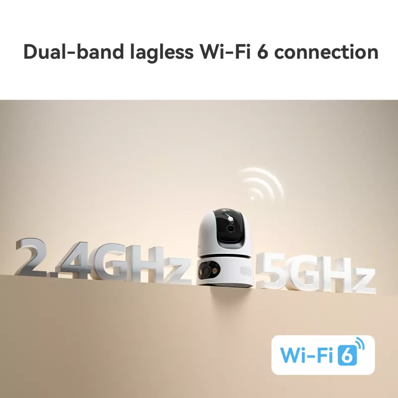 IP stebėjimo kamera IMOU Ranger Dual Pro 6MP – stalinė, 2304×1296, 3,6 mm, 8× skaitmeninis priartinimas, 91°×47° žiūrėjimo kampai