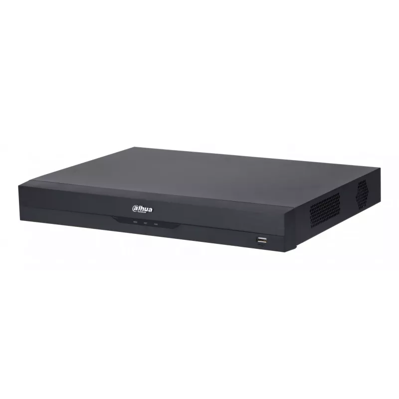 Dahua 32 kanalų „Penta-brid“ 5MP/1080P 1U DVR XVR5232AN-I3/T, 2×SATA, WizSense, juodos spalvos