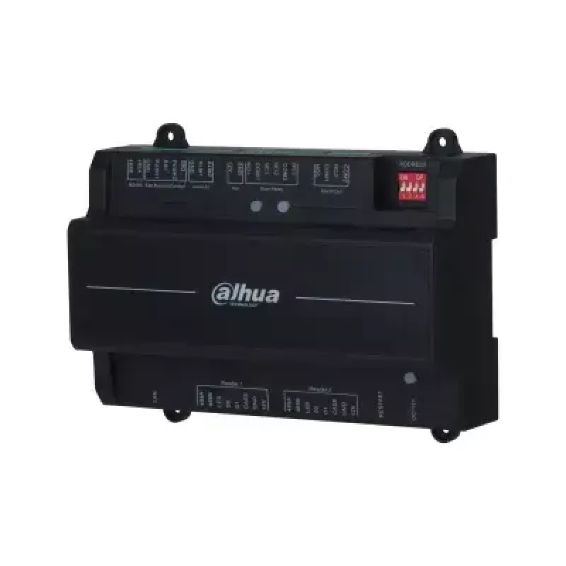 Durų valdiklis Dahia DHI-ASC2202B-S – 2 durų bazinis valdiklis, 12 V, 24 W, RJ-45/RS-485