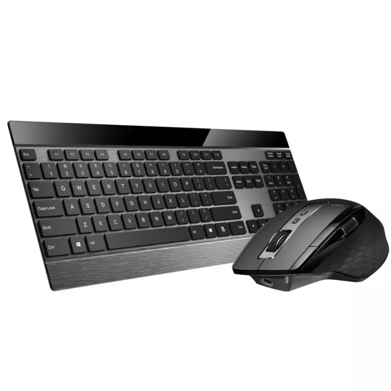 Bevielis klaviatūros ir pelės rinkinys Rapoo 9900m Office QWERTZ juoda