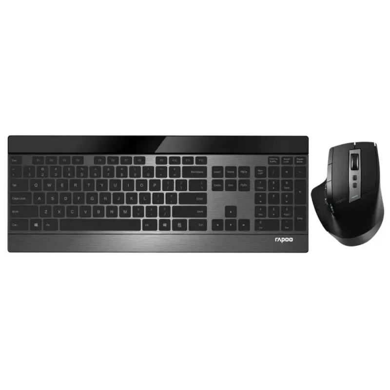 Bevielis klaviatūros ir pelės rinkinys Rapoo 9900m Office QWERTZ juoda