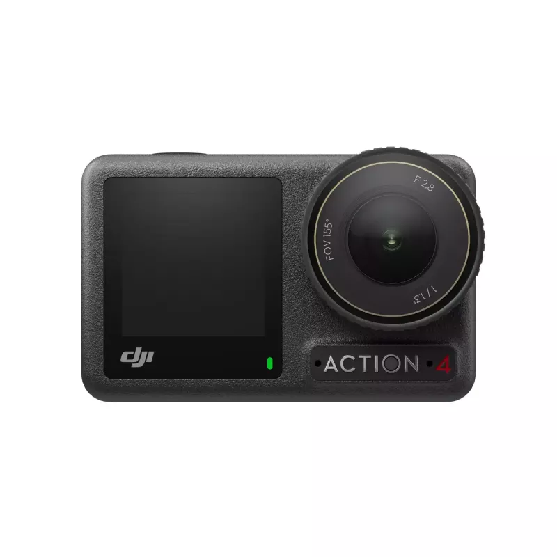 Veiksmo kamera DJI Osmo Action 4 — 4K itin aukšta raiška, CMOS jutiklis, 155° matymo laukas, MicroSD iki 512 GB, atspari vandeniui 18 m, 145 g