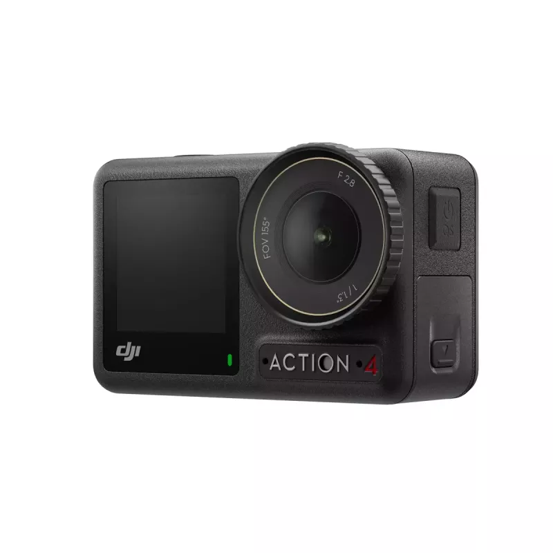Veiksmo kamera DJI Osmo Action 4 — 4K itin aukšta raiška, CMOS jutiklis, 155° matymo laukas, MicroSD iki 512 GB, atspari vandeniui 18 m, 145 g