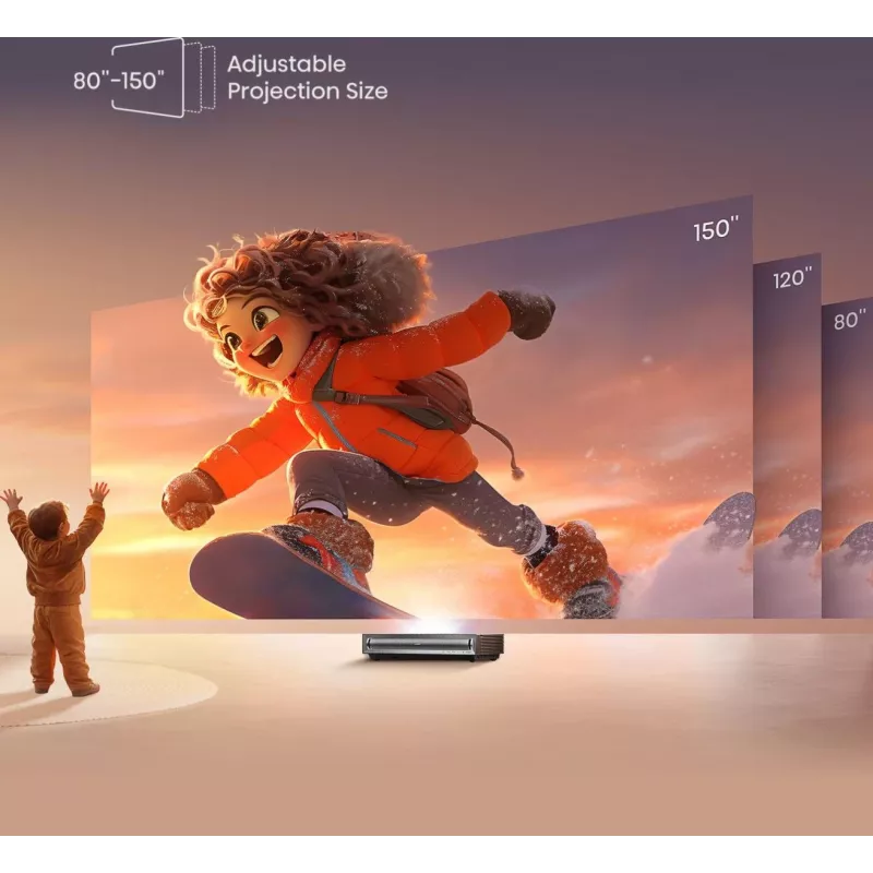 Projektorius Hisense PX3 itin trumpo fokusavimo 4K 2800 ANSI liumenų juodai pilkas