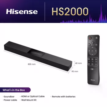 Hisense HS2000 garso juosta 2.1 kanalai 240 W