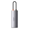 Baseus Metal Gleam USB 3.2 Gen 1 Type-C pilka 100W Power Delivery 4K Ultra HD