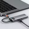 Baseus Metal Gleam USB 3.2 Gen 1 Type-C pilka 100W Power Delivery 4K Ultra HD