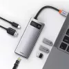 Baseus Metal Gleam USB 3.2 Gen 1 Type-C pilka 100W Power Delivery 4K Ultra HD
