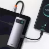 Baseus Metal Gleam USB 3.2 Gen 1 Type-C pilka 100W Power Delivery 4K Ultra HD