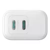 Maitinimo adapteris Joyroom JR-TCF12 dviejų prievadų 20W (USB-C x2) baltas
