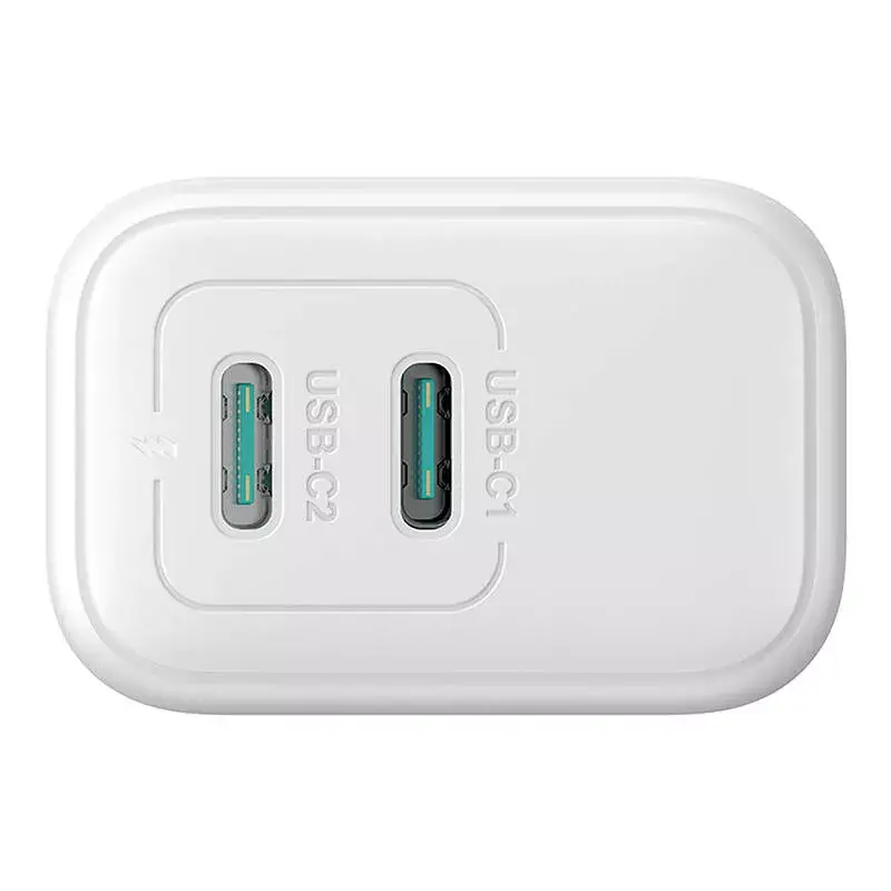 Maitinimo adapteris Joyroom JR-TCF12 dviejų prievadų 20W (USB-C x2) baltas