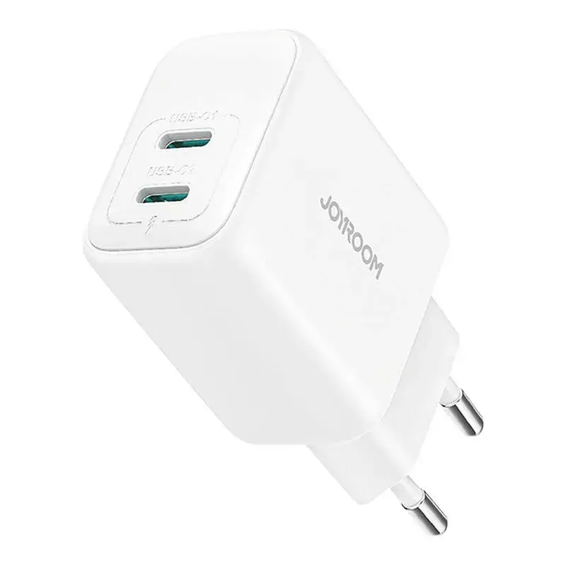 Maitinimo adapteris Joyroom JR-TCF12 dviejų prievadų 20W (USB-C x2) baltas