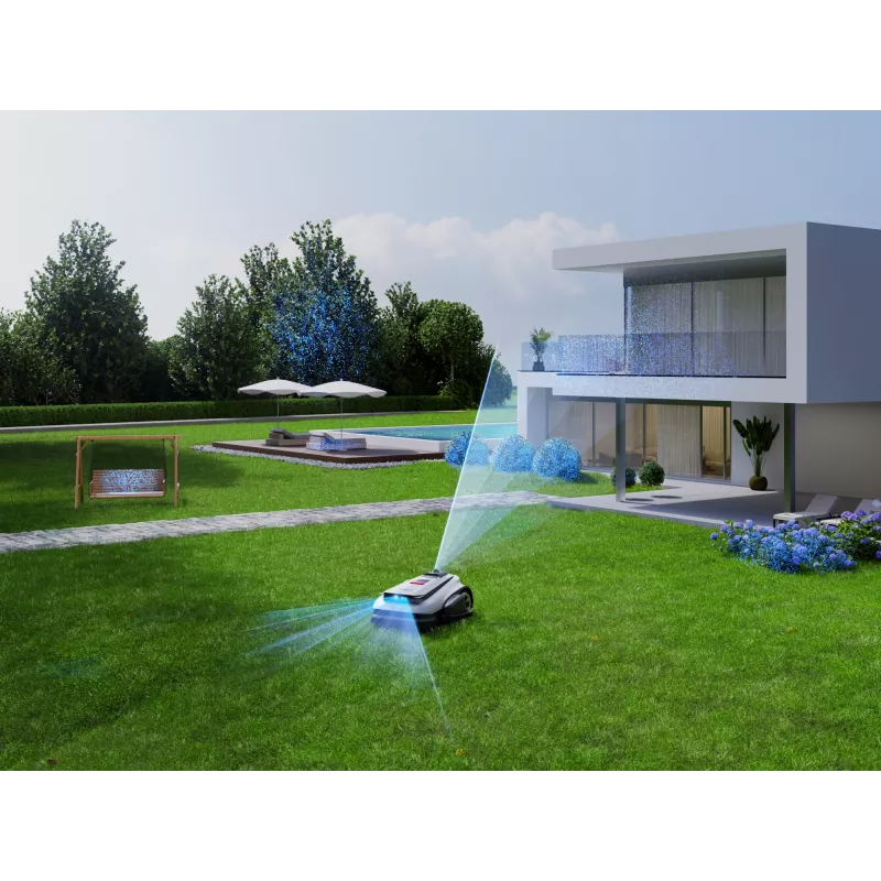 Ecovacs GOAT A1600 LiDAR PRO robotinė vejapjovė, 1600 m², balta/juoda