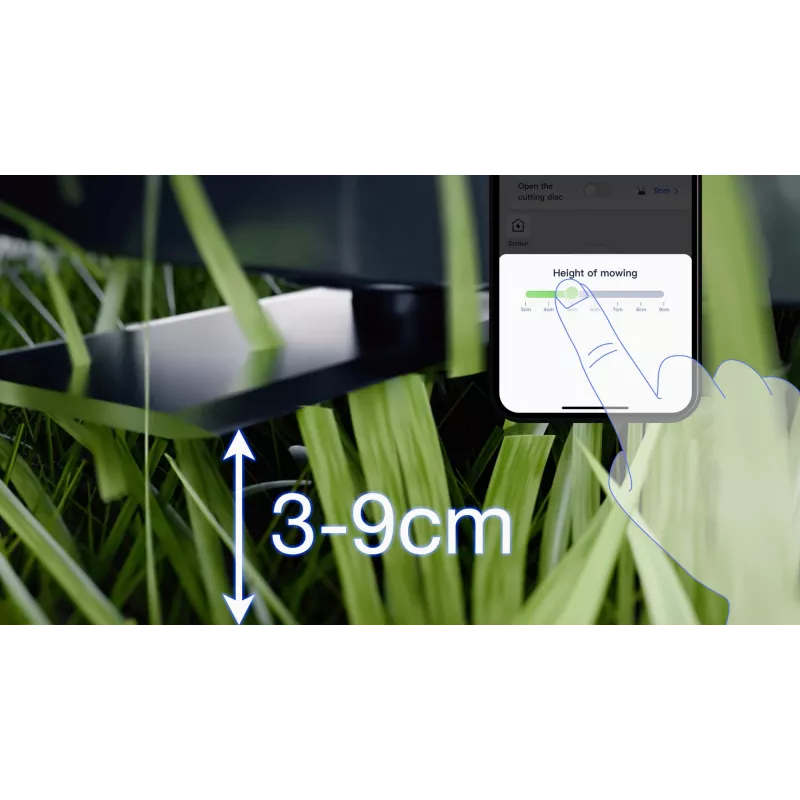 Ecovacs GOAT A1600 LiDAR PRO robotinė vejapjovė, 1600 m², balta/juoda