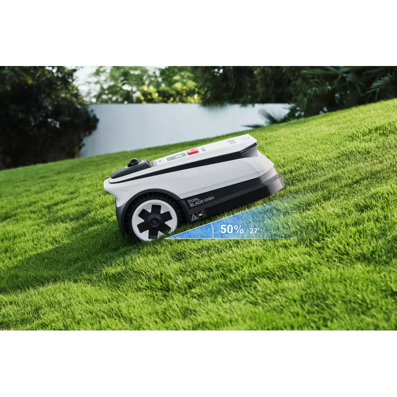 Ecovacs GOAT A1600 LiDAR PRO robotinė vejapjovė, 1600 m², balta/juoda