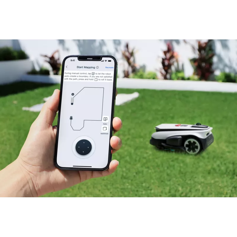 Ecovacs GOAT A1600 LiDAR PRO robotinė vejapjovė, 1600 m², balta/juoda