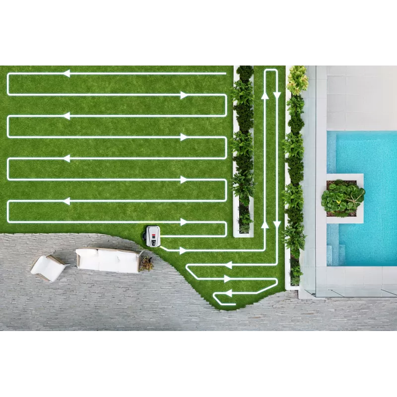 Ecovacs GOAT A1600 LiDAR PRO robotinė vejapjovė, 1600 m², balta/juoda