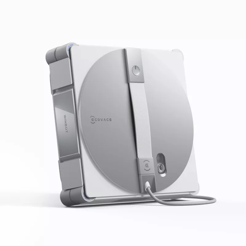 Langų plovimo robotas Ecovacs WINBOT W3 OMNI, baterija 4500 mAh, 270×270×76 mm, sidabrinis/baltas