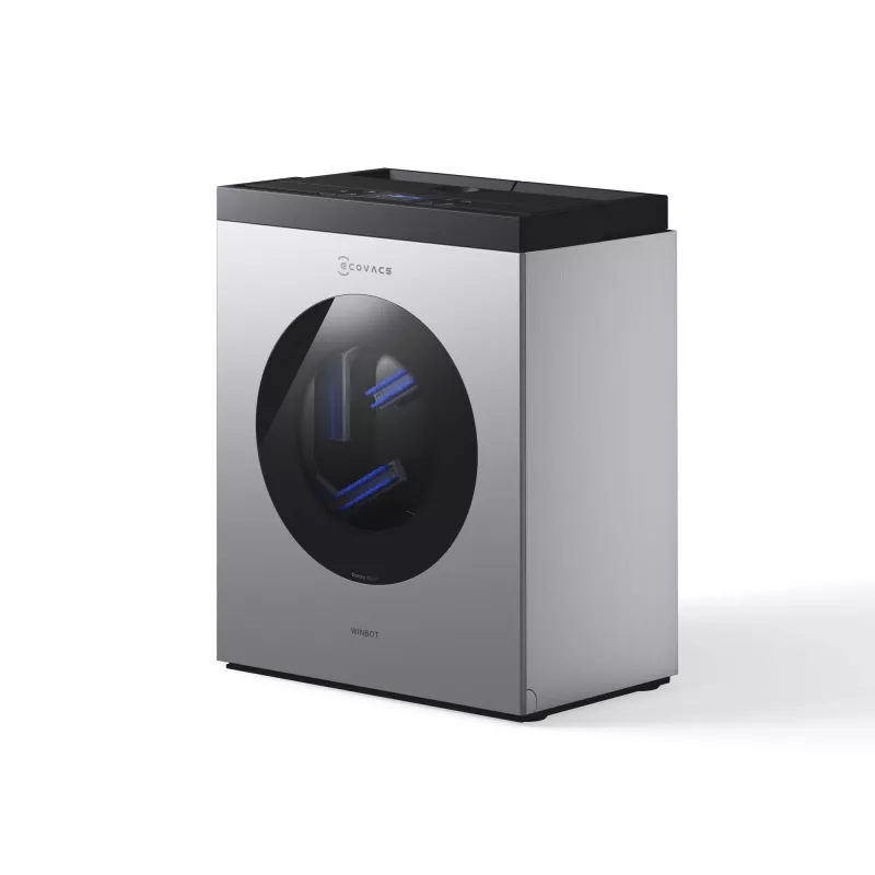 Langų plovimo robotas Ecovacs WINBOT W3 OMNI, baterija 4500 mAh, 270×270×76 mm, sidabrinis/baltas