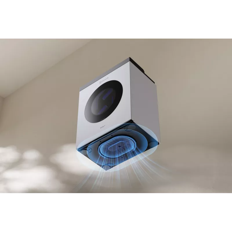 Langų plovimo robotas Ecovacs WINBOT W3 OMNI, baterija 4500 mAh, 270×270×76 mm, sidabrinis/baltas