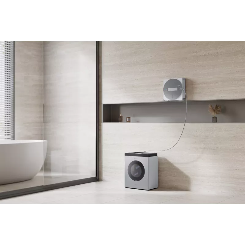 Langų plovimo robotas Ecovacs WINBOT W3 OMNI, baterija 4500 mAh, 270×270×76 mm, sidabrinis/baltas