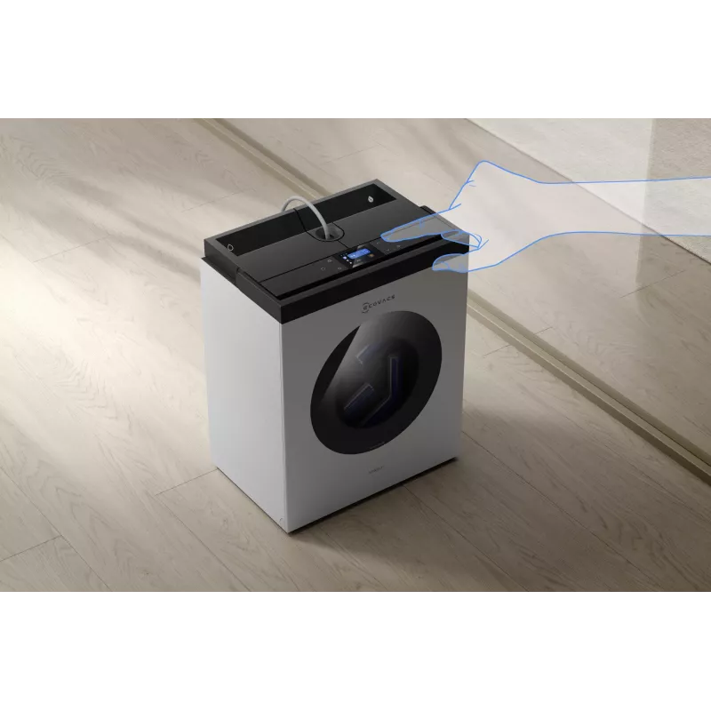 Langų plovimo robotas Ecovacs WINBOT W3 OMNI, baterija 4500 mAh, 270×270×76 mm, sidabrinis/baltas