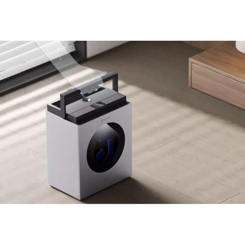 Langų plovimo robotas Ecovacs WINBOT W3 OMNI, baterija 4500 mAh, 270×270×76 mm, sidabrinis/baltas