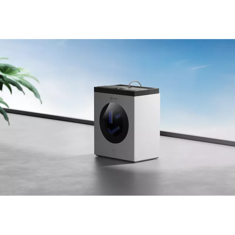 Langų plovimo robotas Ecovacs WINBOT W3 OMNI, baterija 4500 mAh, 270×270×76 mm, sidabrinis/baltas