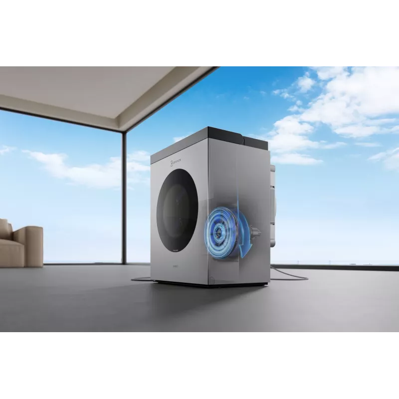 Langų plovimo robotas Ecovacs WINBOT W3 OMNI, baterija 4500 mAh, 270×270×76 mm, sidabrinis/baltas