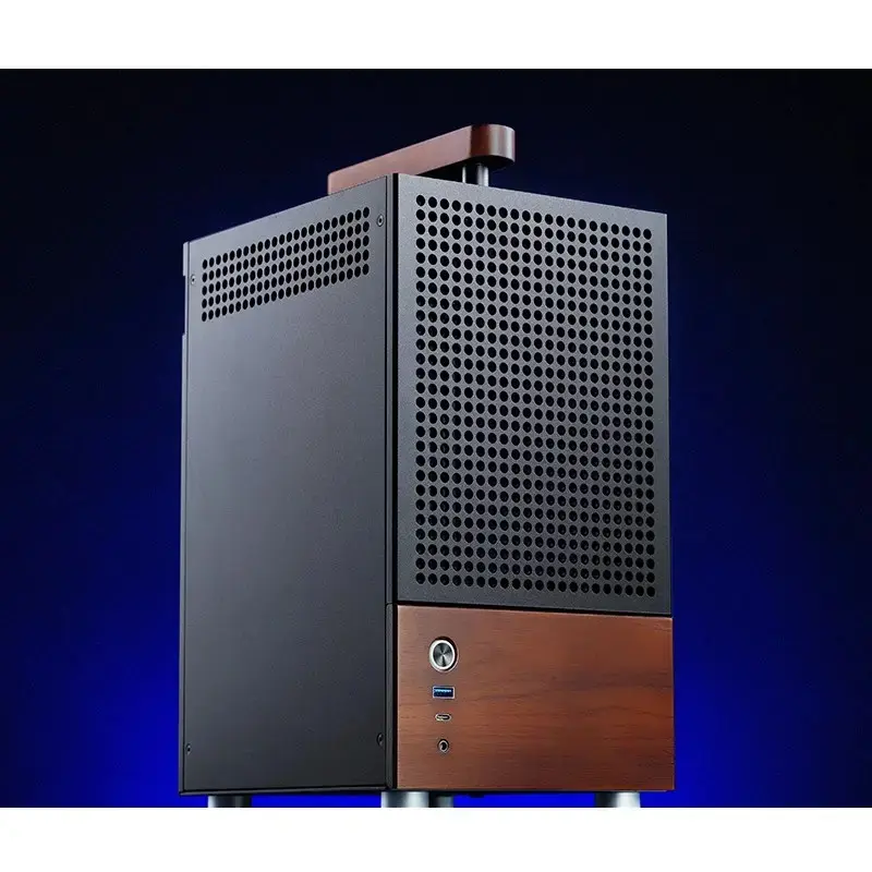 Korpusas Jonsbo T6, Mini-Tower, Mini-ITX, juodas