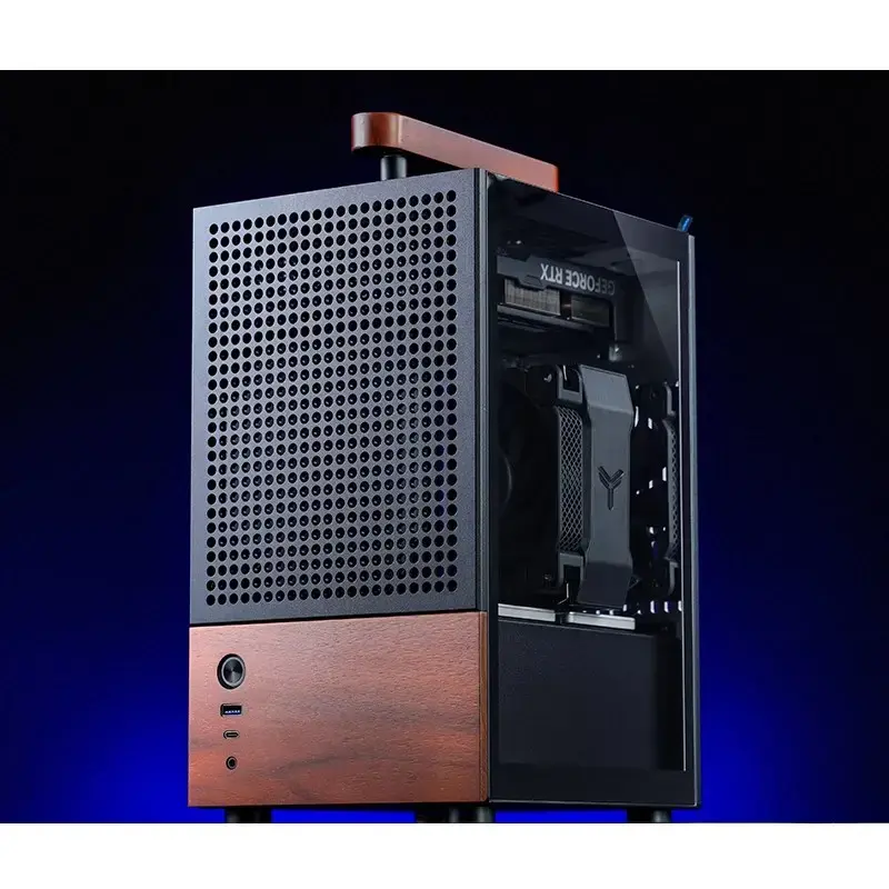 Korpusas Jonsbo T6, Mini-Tower, Mini-ITX, juodas