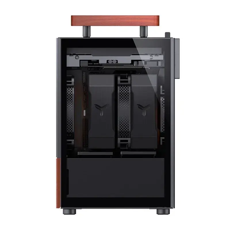 Korpusas Jonsbo T6, Mini-Tower, Mini-ITX, juodas