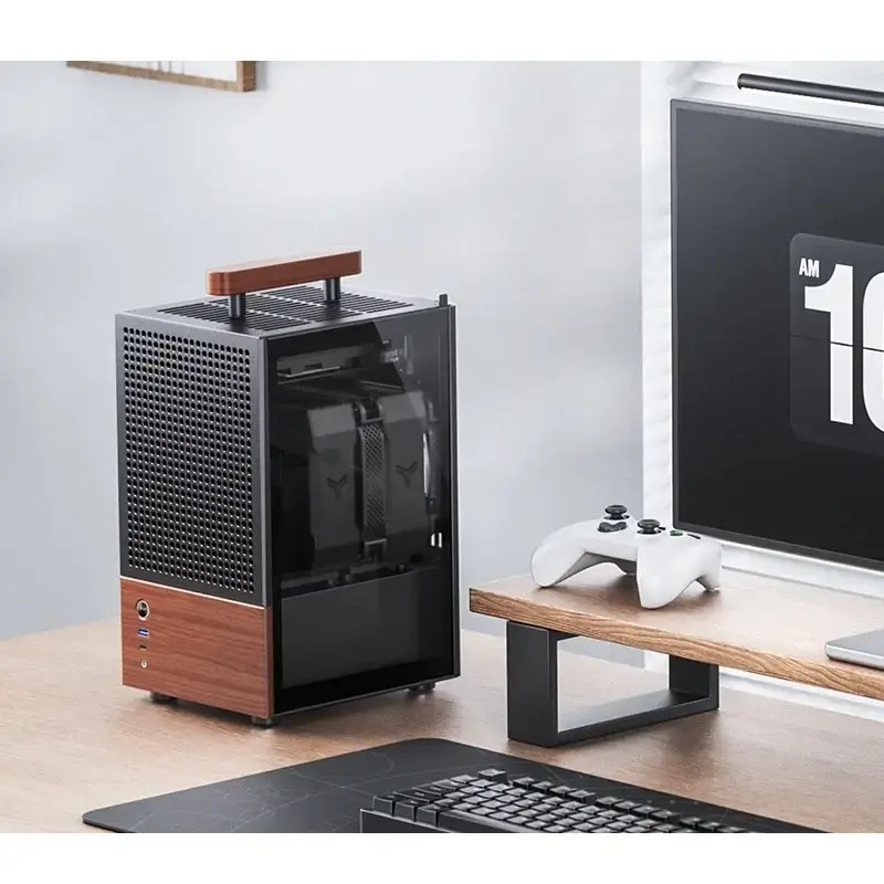 Korpusas Jonsbo T6, Mini-Tower, Mini-ITX, juodas