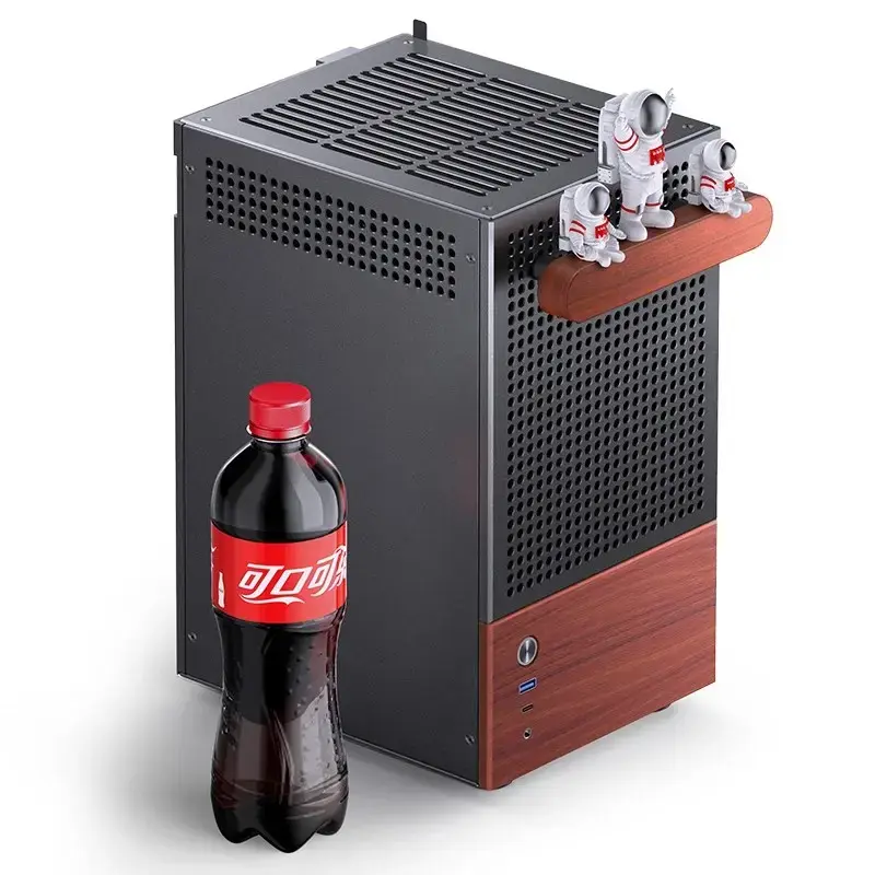 Korpusas Jonsbo T6, Mini-Tower, Mini-ITX, juodas