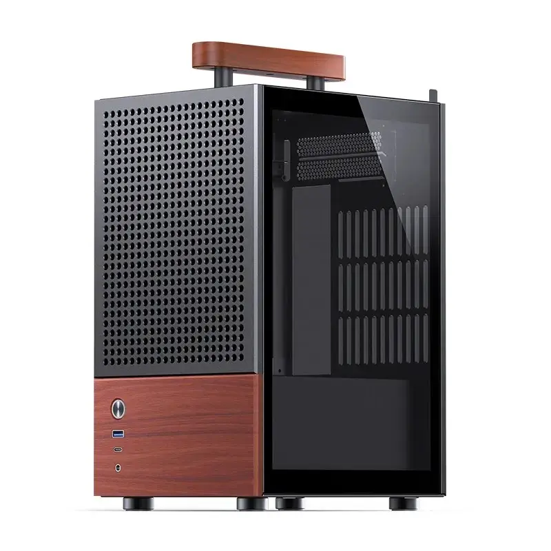 Korpusas Jonsbo T6, Mini-Tower, Mini-ITX, juodas
