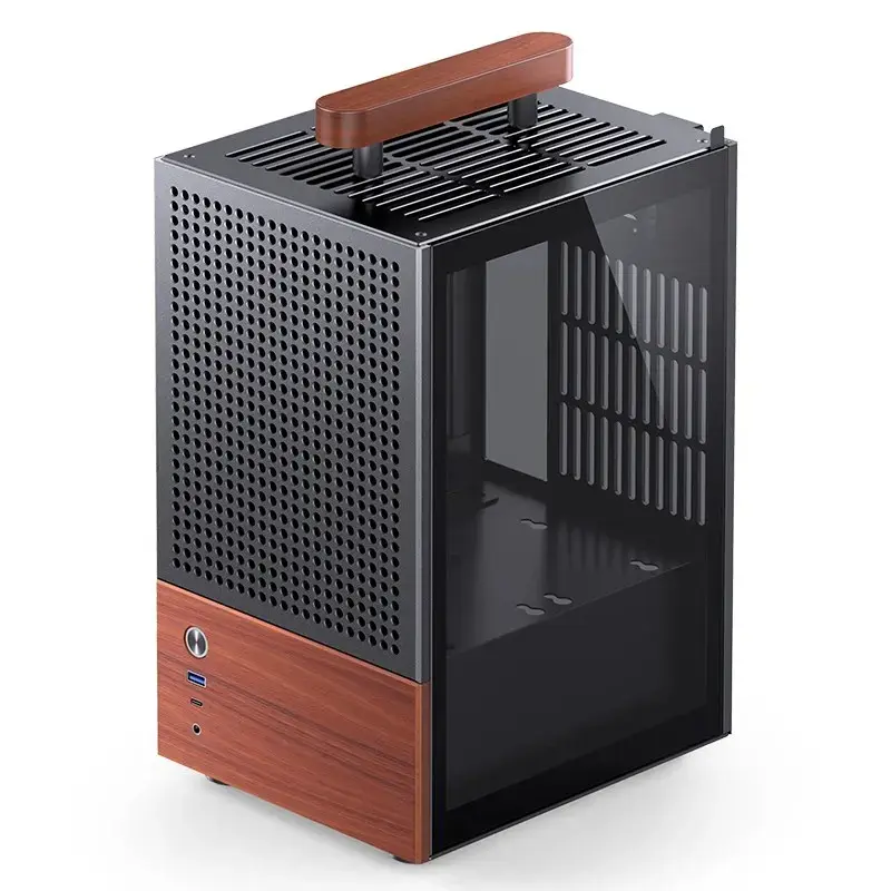 Korpusas Jonsbo T6, Mini-Tower, Mini-ITX, juodas