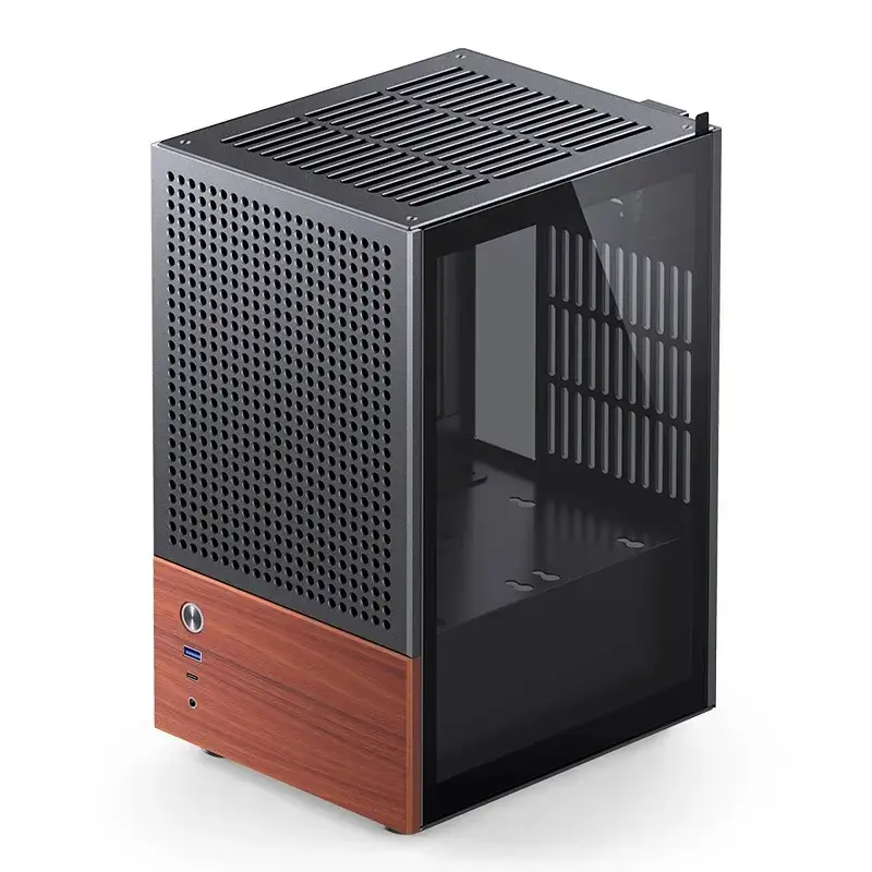 Korpusas Jonsbo T6, Mini-Tower, Mini-ITX, juodas