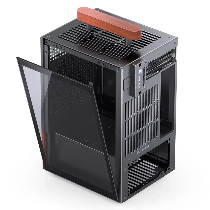 Korpusas Jonsbo T6, Mini-Tower, Mini-ITX, juodas