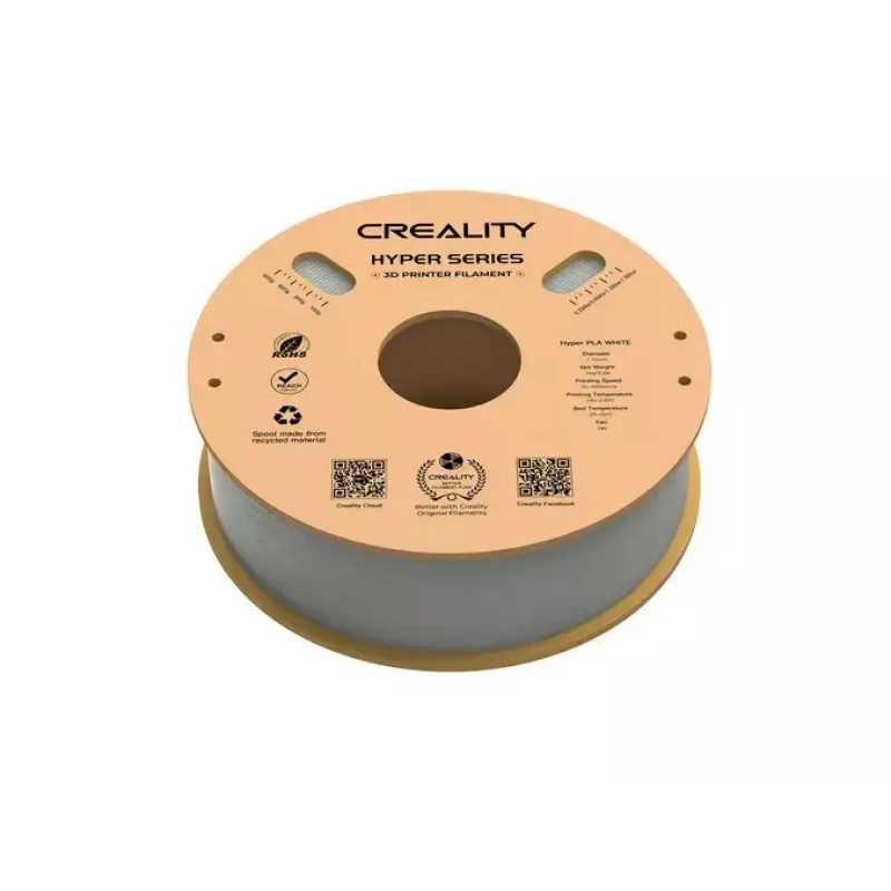 3D spausdinimo medžiaga Creality 3D 3301010335 Polilaktinė rūgštis (PLA) Balta 1 kg