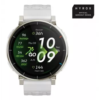 Išmanusis laikrodis Amazfit Active 3 — 3,35 cm (1,32 colio) AMOLED, 466×466, liečiamasis ekranas, GPS, 365 mAh, silikoninis dirželis