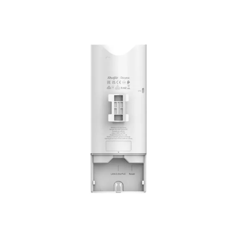 Belaidis prieigos taškas RUIJIE RG-RAP72PRO-OD — dviejų juostų 2.4/5 GHz, 5011 Mb/s, PoE, baltas